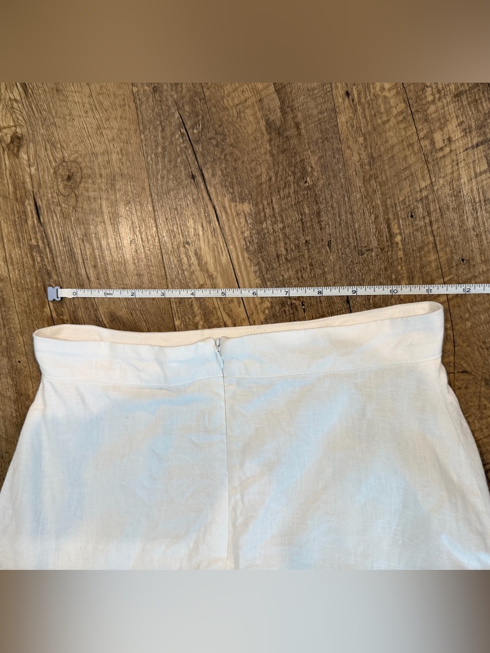 Reformation Yucca Linen Midi Skirt in White Size 0 see description - Picture 8 of 8